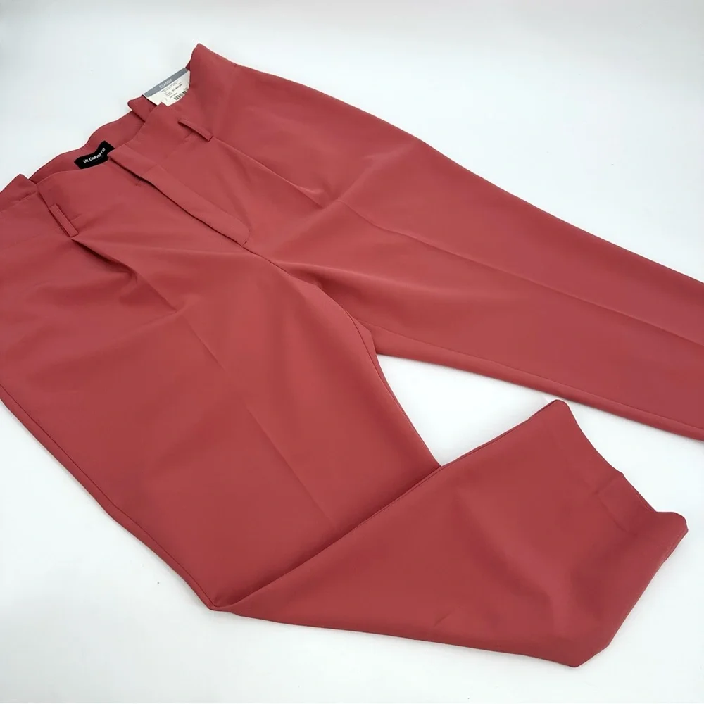 Liz Claiborne Pants Womens 16 Career Classic Dusty Cedar Ankle Taper Office NWD